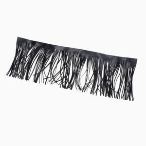 Western Black Faux Leather Fringe Sewing Fringe Trim